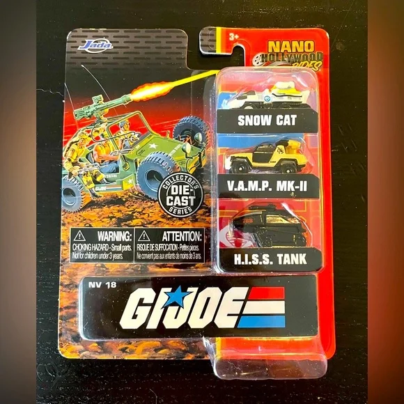 Gi-Joe 3 Pack Jada Nano Hollywood Rides Global Toy Figures - Picture 3 of 4